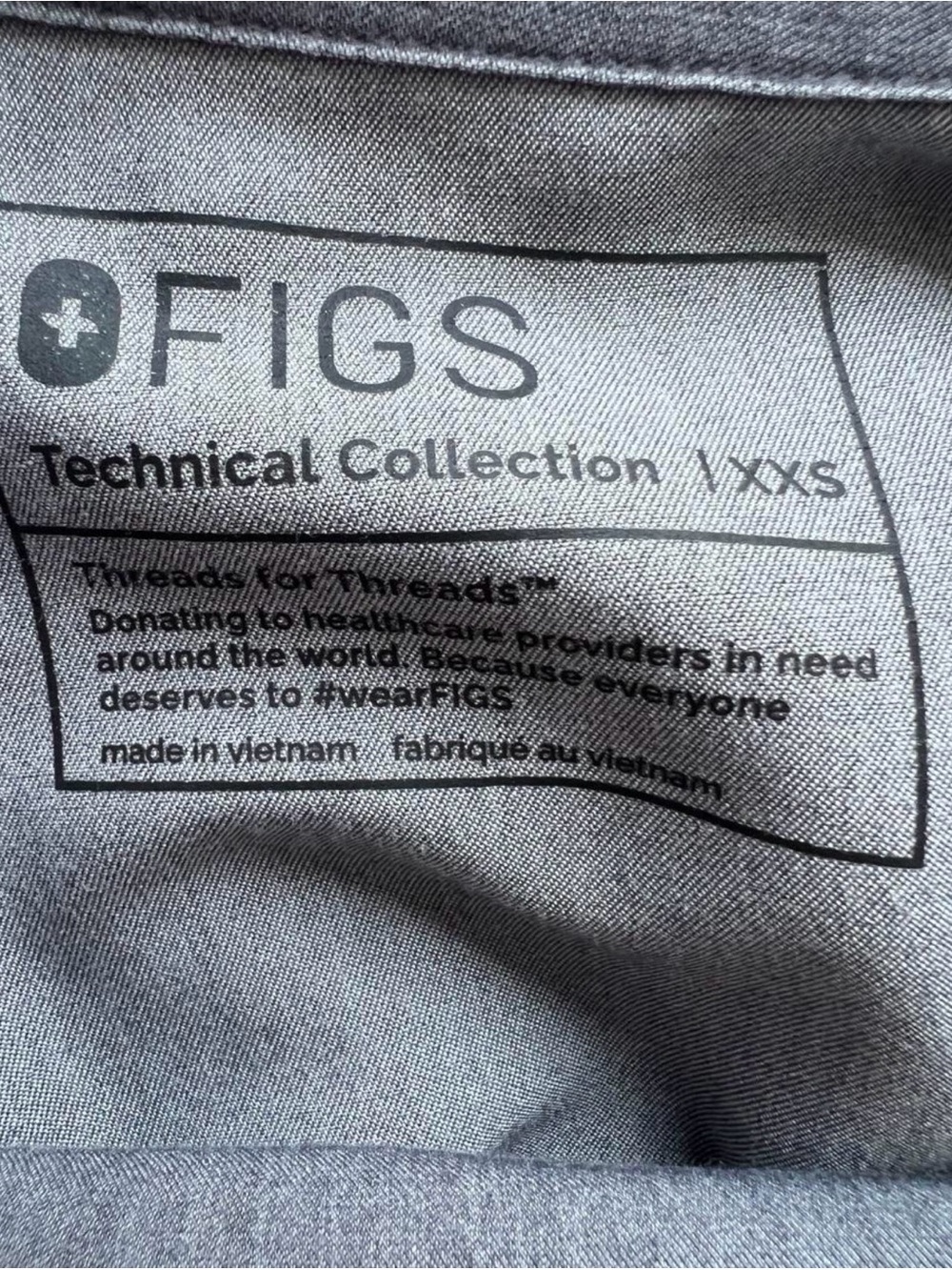 Figs Technical Collection Set in Graphite - Picture 4 of 4